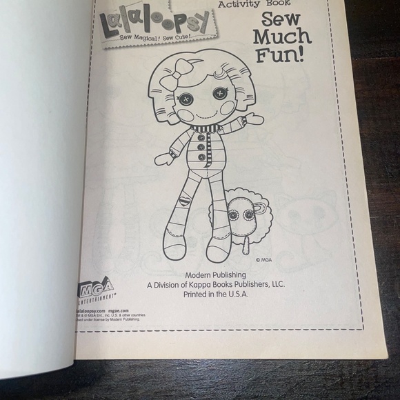 Coloring Book Lalaloopsy Coloring and Activity Book Sew Much Fun Modern MGA - Picture 4 of 4